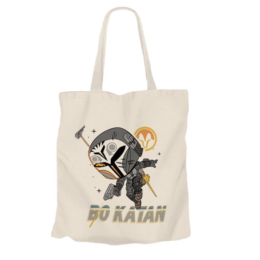 Bo-Katan Beige Tote Bags by Funko | Milktee Custom