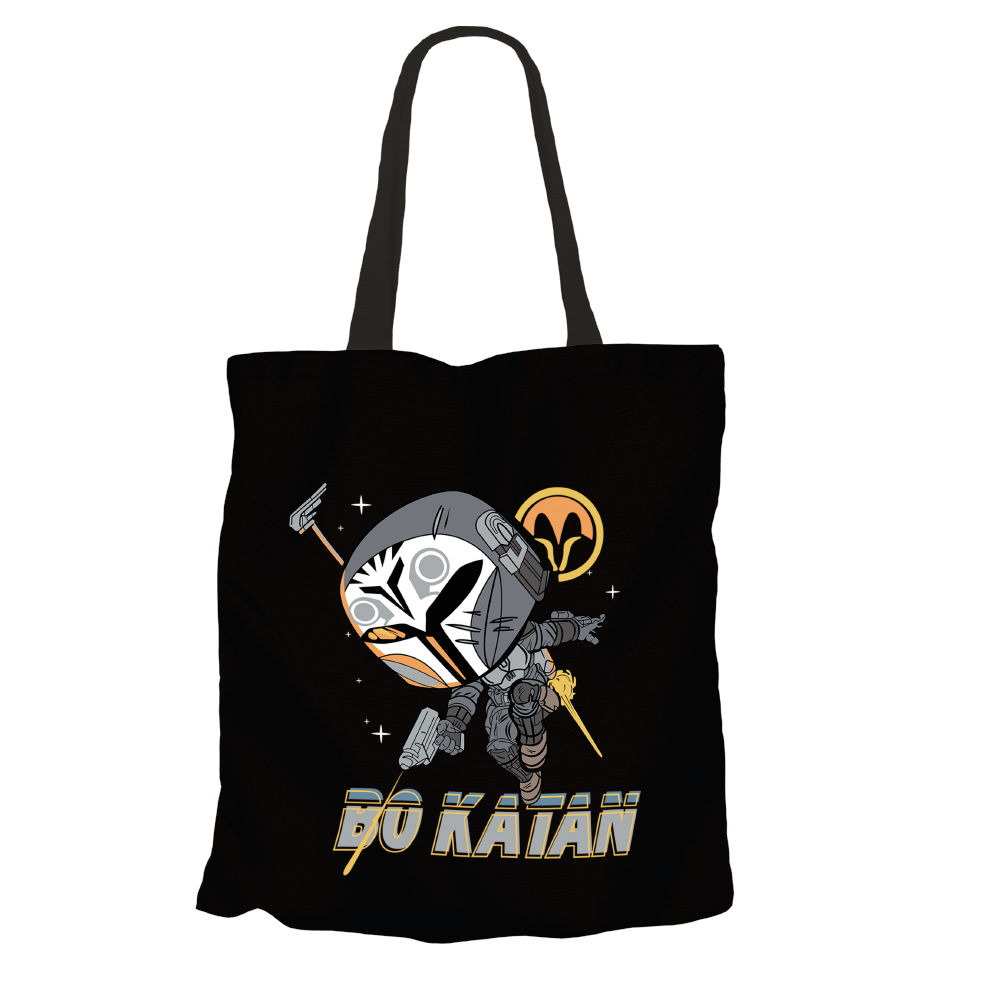 Bo-Katan Black Tote Bags by Funko | Milktee Custom