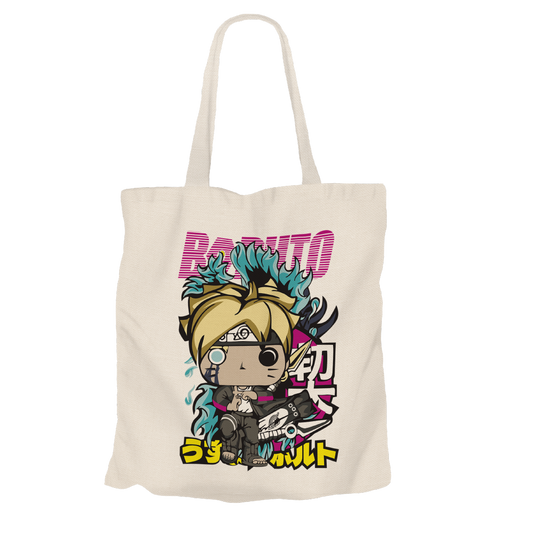 Boruto Uzumaki Beige Tote Bags by Funko | Milktee Custom