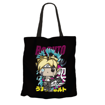 Boruto Uzumaki Black Tote Bags by Funko | Milktee Custom