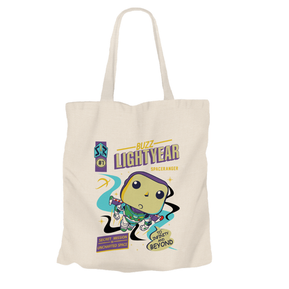 Buzz Lightyear Beige Tote Bags by Funko | Milktee Custom