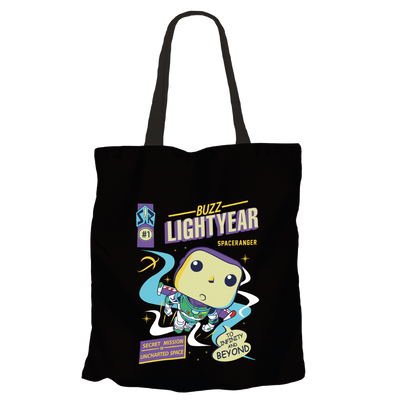 Buzz Lightyear Black Tote Bags by Funko | Milktee Custom