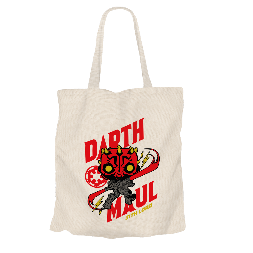 Darth Maul Beige Tote Bags by Funko | Milktee Custom