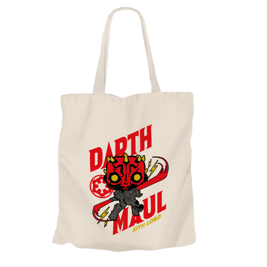 Darth Maul Beige Tote Bags by Funko | Milktee Custom