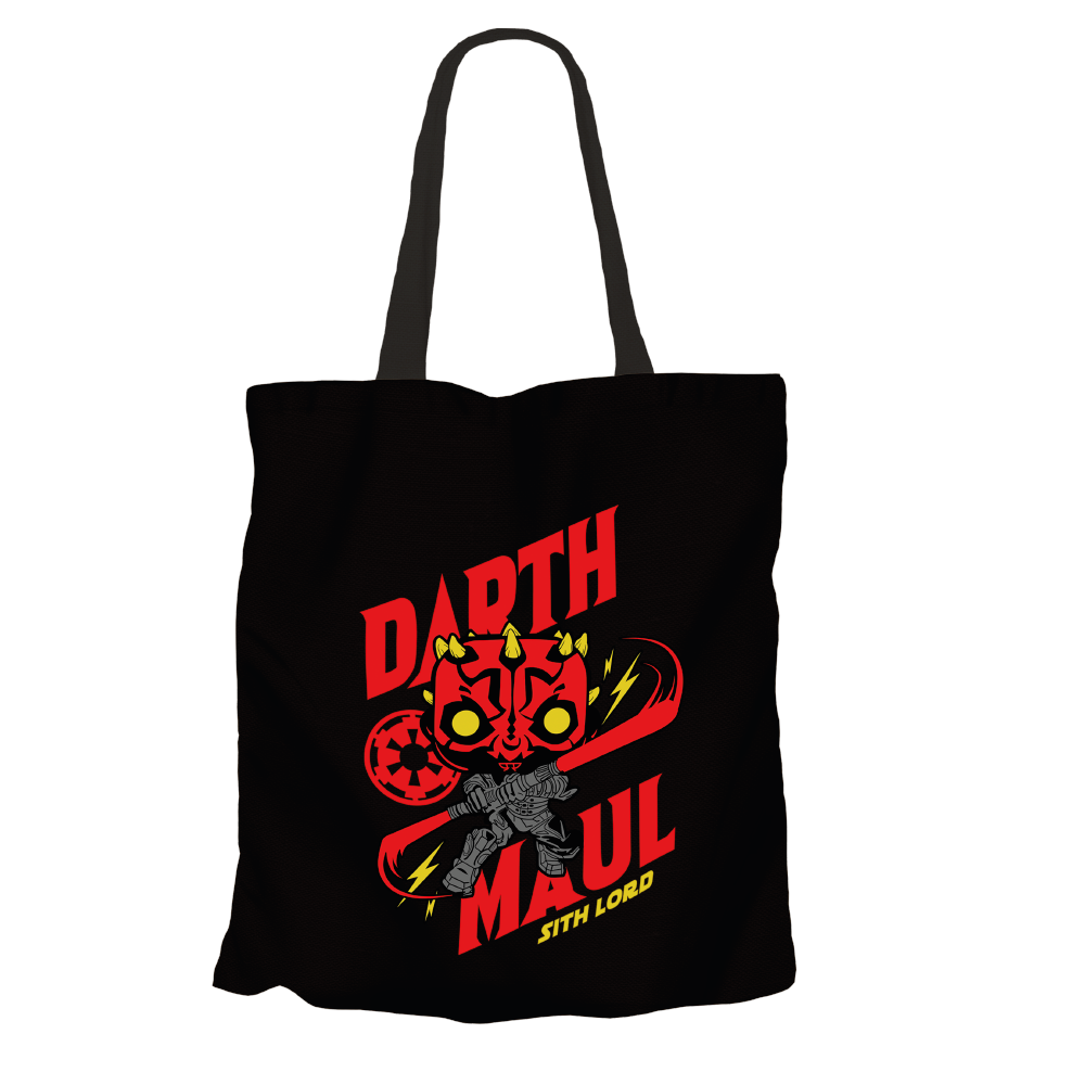 Darth Maul Black Tote Bags by Funko | Milktee Custom