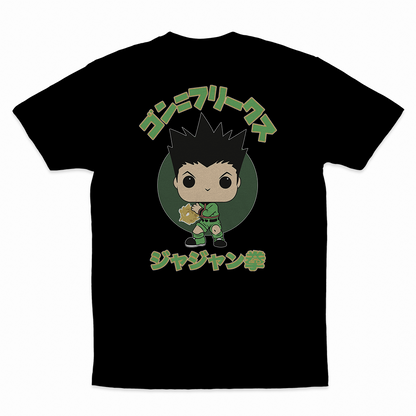 Gon Freecss - 100% Cotton Round Neck T-Shirt Black XS Short Sleeve T-Shirts by Funko | Milktee Custom