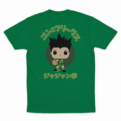 Gon Freecss - 100% Cotton Round Neck T-Shirt Kelly Green XS Short Sleeve T-Shirts by Funko | Milktee Custom