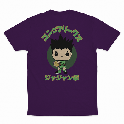 Gon Freecss - 100% Cotton Round Neck T-Shirt Purple XS Short Sleeve T-Shirts by Funko | Milktee Custom