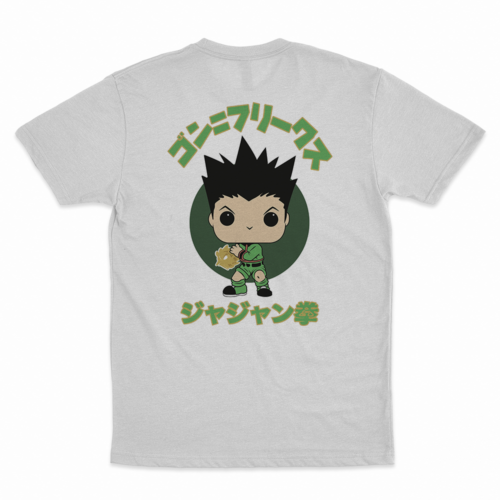 Gon Freecss - 100% Cotton Round Neck T-Shirt White XS Short Sleeve T-Shirts by Funko | Milktee Custom