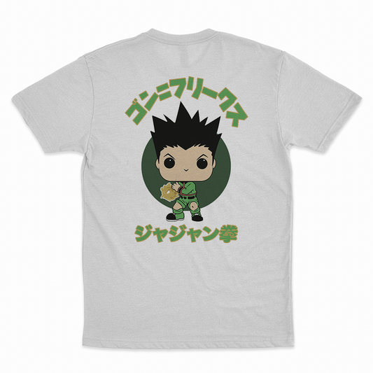 Gon Freecss - 100% Cotton Round Neck T-Shirt White XS Short Sleeve T-Shirts by Funko | Milktee Custom