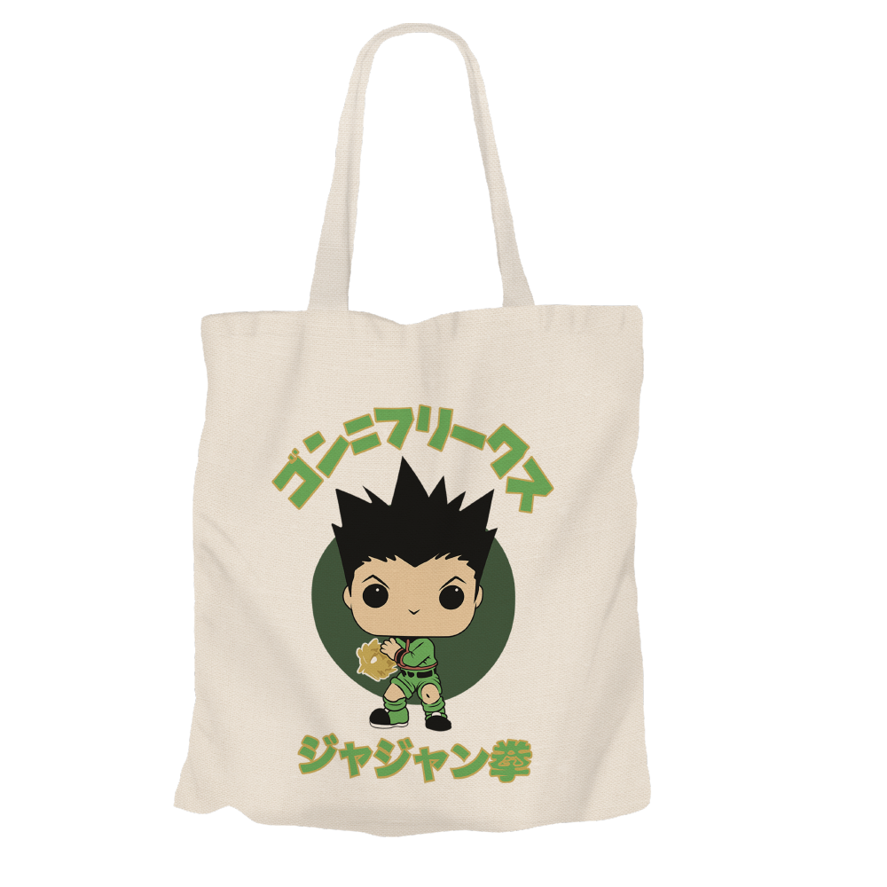 Gon Freecss Beige Tote Bags by Funko | Milktee Custom