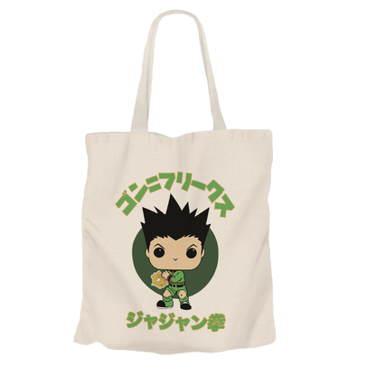 Gon Freecss Beige Tote Bags by Funko | Milktee Custom