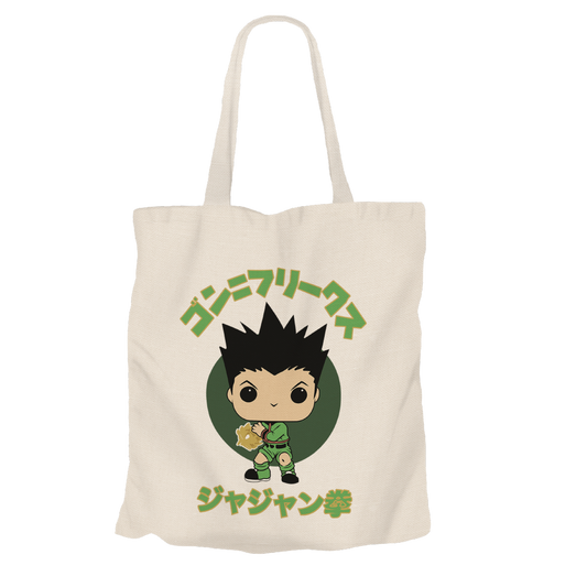 Gon Freecss Beige Tote Bags by Funko | Milktee Custom