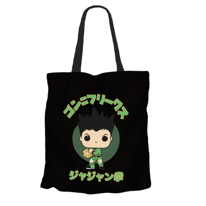 Gon Freecss Black Tote Bags by Funko | Milktee Custom