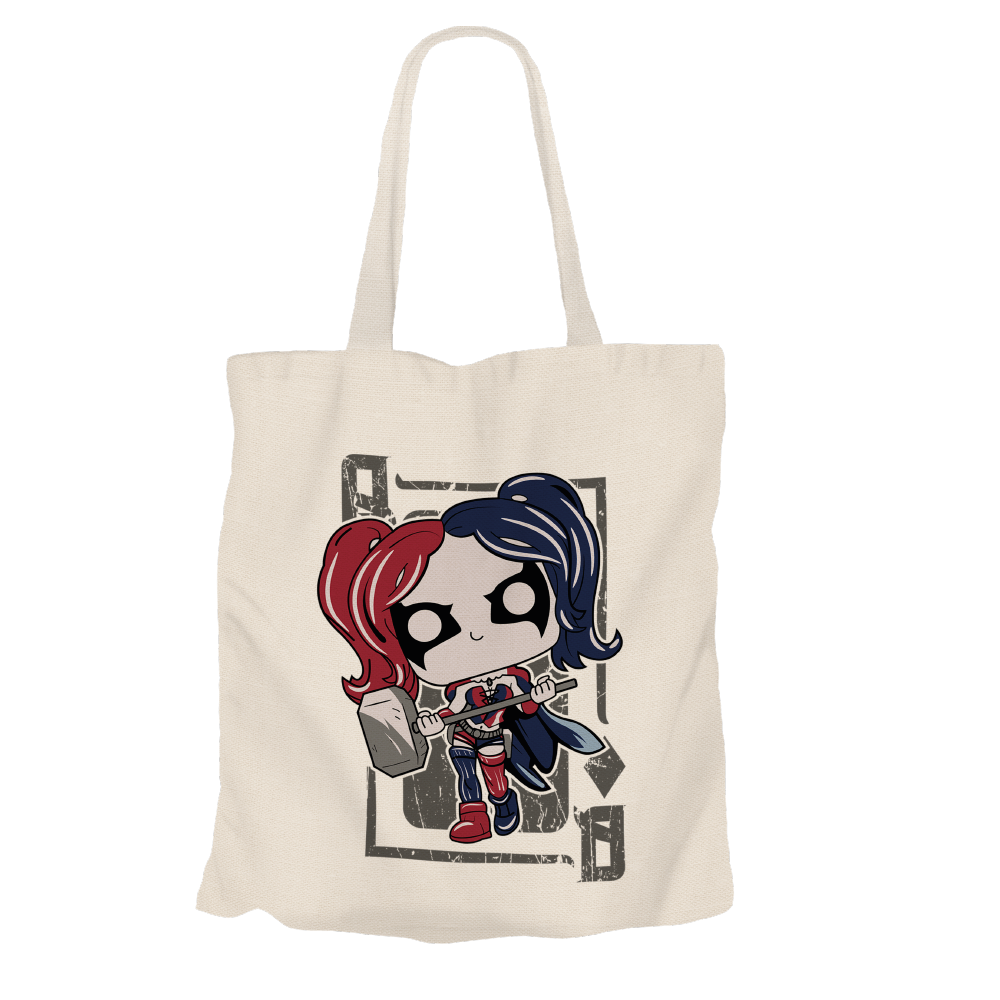 Harley Quinn Beige Tote Bags by Funko | Milktee Custom