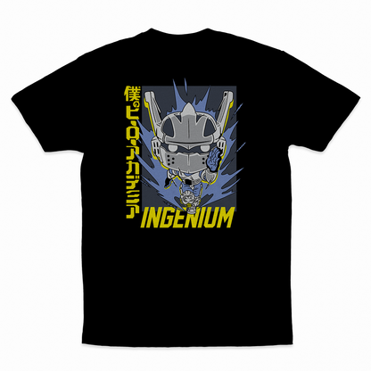 Ingenium - 100% Cotton Round Neck T-Shirt Black XS Short Sleeve T-Shirts by Funko | Milktee Custom