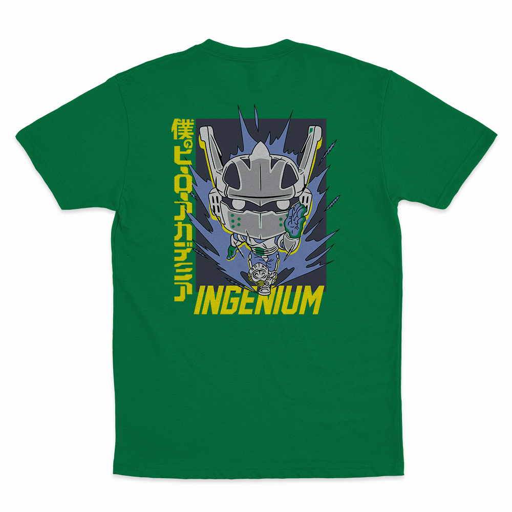 Ingenium - 100% Cotton Round Neck T-Shirt Kelly Green XS Short Sleeve T-Shirts by Funko | Milktee Custom