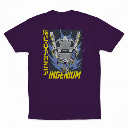 Ingenium - 100% Cotton Round Neck T-Shirt Purple XS Short Sleeve T-Shirts by Funko | Milktee Custom