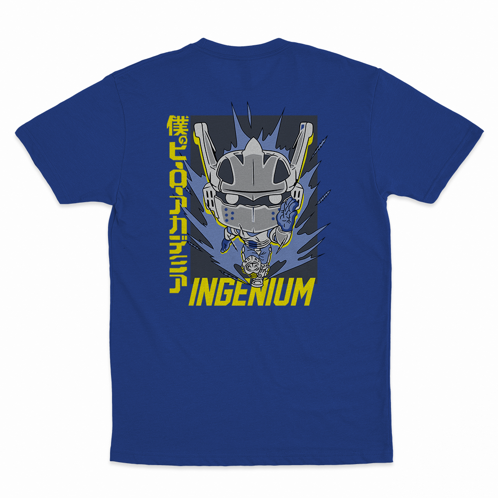 Ingenium - 100% Cotton Round Neck T-Shirt Royal Blue XS Short Sleeve T-Shirts by Funko | Milktee Custom