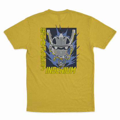 Ingenium - 100% Cotton Round Neck T-Shirt Yellow XS Short Sleeve T-Shirts by Funko | Milktee Custom