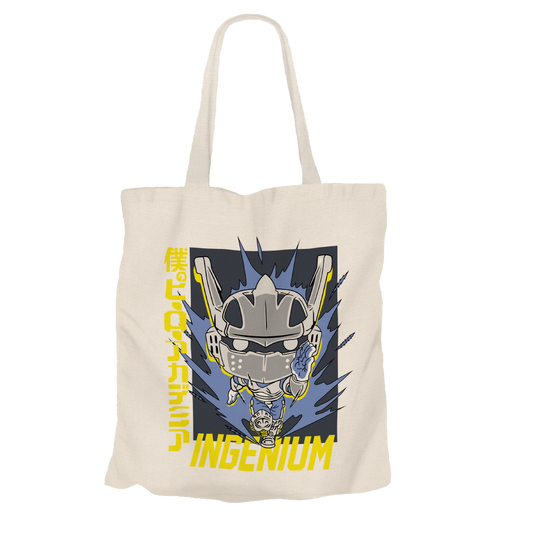 Ingenium Beige Tote Bags by Funko | Milktee Custom