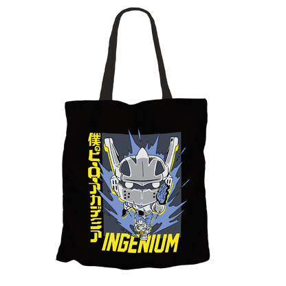 Ingenium Black Tote Bags by Funko | Milktee Custom