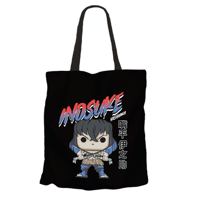 Inosuke Hashibira v2 Black Tote Bags by Funko | Milktee Custom