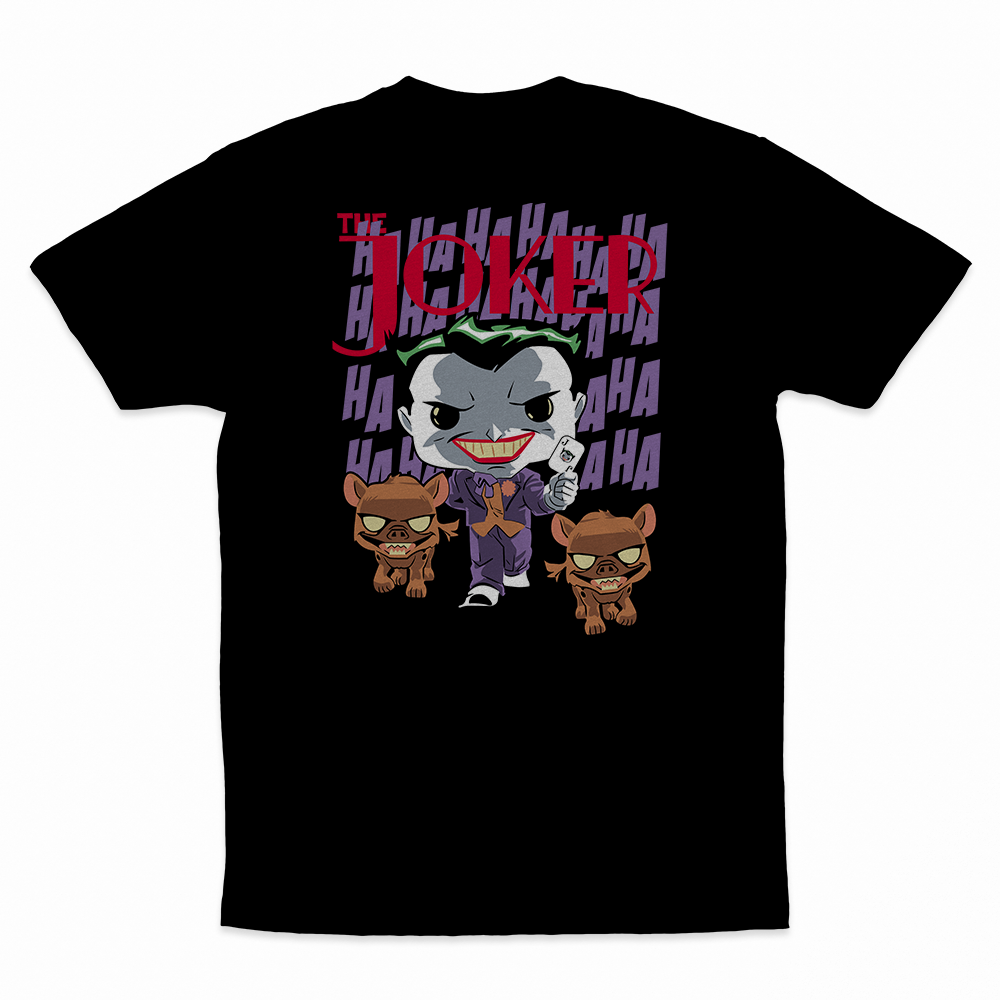 Joker - 100% Cotton Round Neck T-Shirt Black XS Short Sleeve T-Shirts by Funko | Milktee Custom