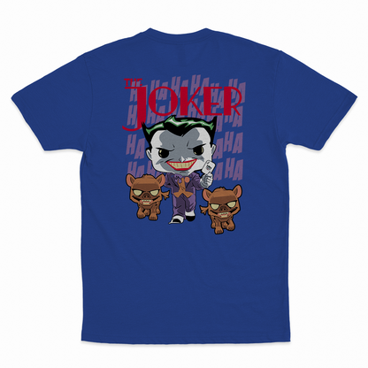 Joker - 100% Cotton Round Neck T-Shirt Royal Blue XS Short Sleeve T-Shirts by Funko | Milktee Custom