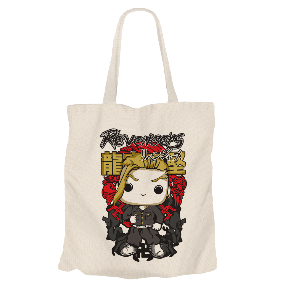 Ken Ryuguji (Draken) Raizo Kurima Beige Tote Bags by Funko | Milktee Custom