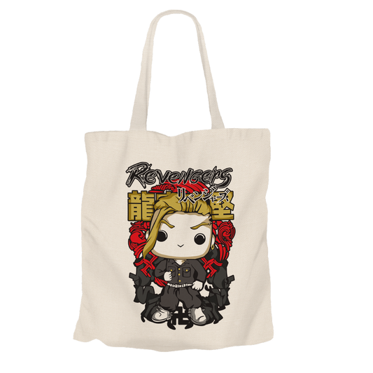 Ken Ryuguji (Draken) Raizo Kurima Beige Tote Bags by Funko | Milktee Custom