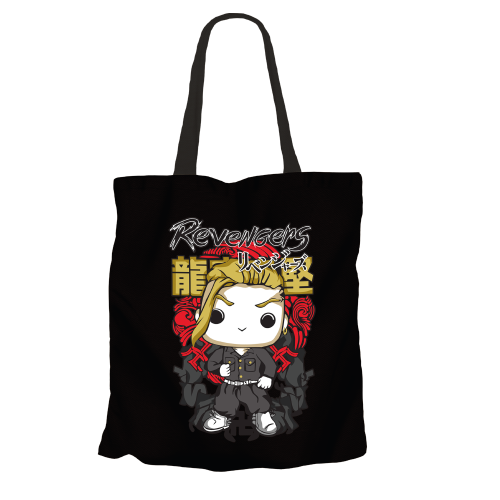 Ken Ryuguji (Draken) Raizo Kurima Black Tote Bags by Funko | Milktee Custom