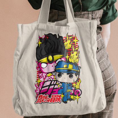 Kujo Jotaro & Dio Brando Tote Bags by Funko | Milktee Custom