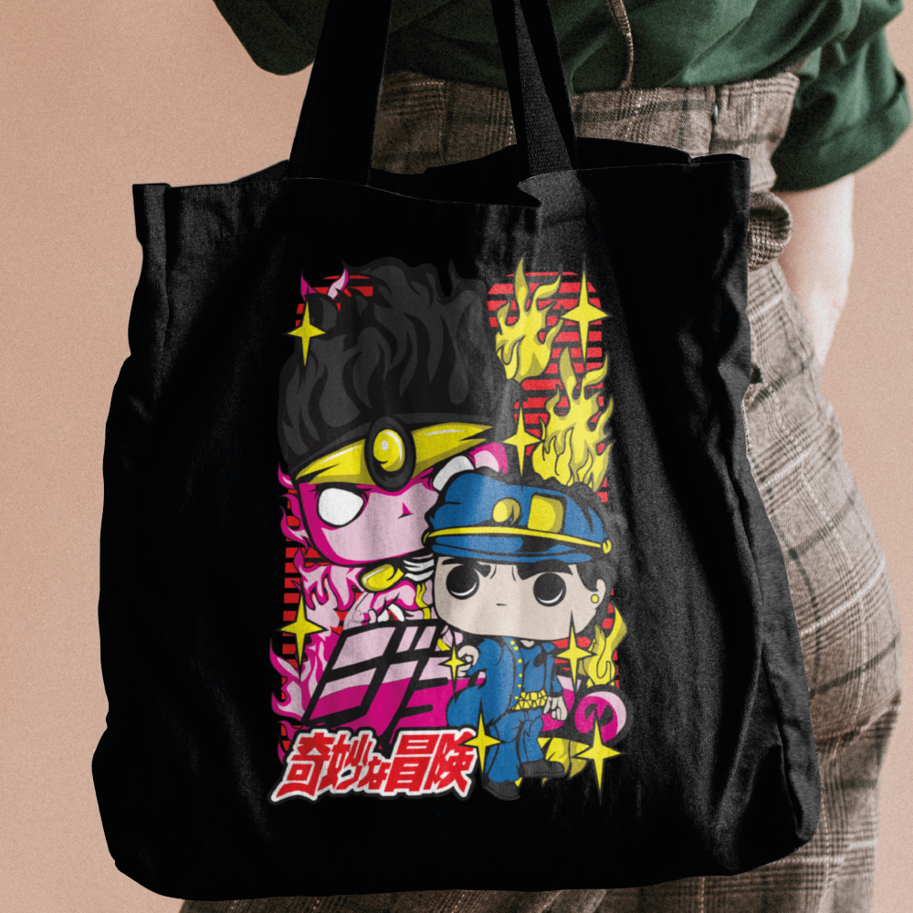 Kujo Jotaro & Dio Brando Tote Bags by Funko | Milktee Custom