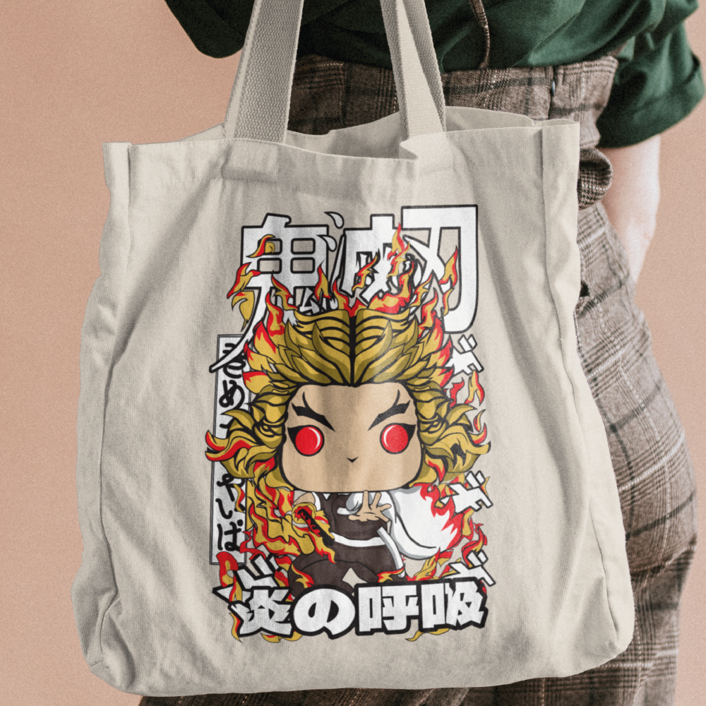 Kyojuro Rengoku Tote Bags by Funko | Milktee Custom