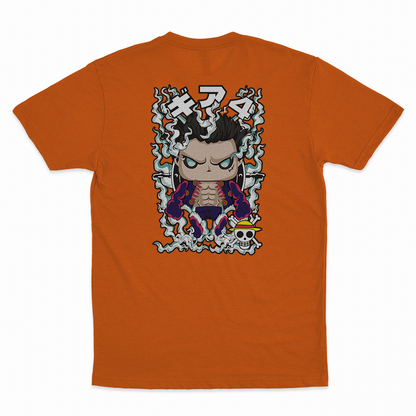 Monkey D. Luffy #2 - 100% Cotton Round Neck T-Shirt Orange XS Short Sleeve T-Shirts by Funko | Milktee Custom