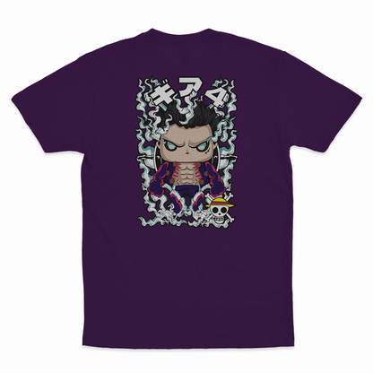 Monkey D. Luffy #2 - 100% Cotton Round Neck T-Shirt Purple XS Short Sleeve T-Shirts by Funko | Milktee Custom