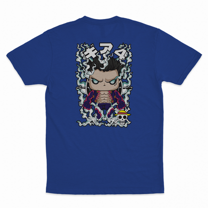 Monkey D. Luffy #2 - 100% Cotton Round Neck T-Shirt Royal Blue XS Short Sleeve T-Shirts by Funko | Milktee Custom