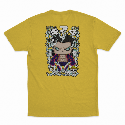 Monkey D. Luffy #2 - 100% Cotton Round Neck T-Shirt Yellow XS Short Sleeve T-Shirts by Funko | Milktee Custom