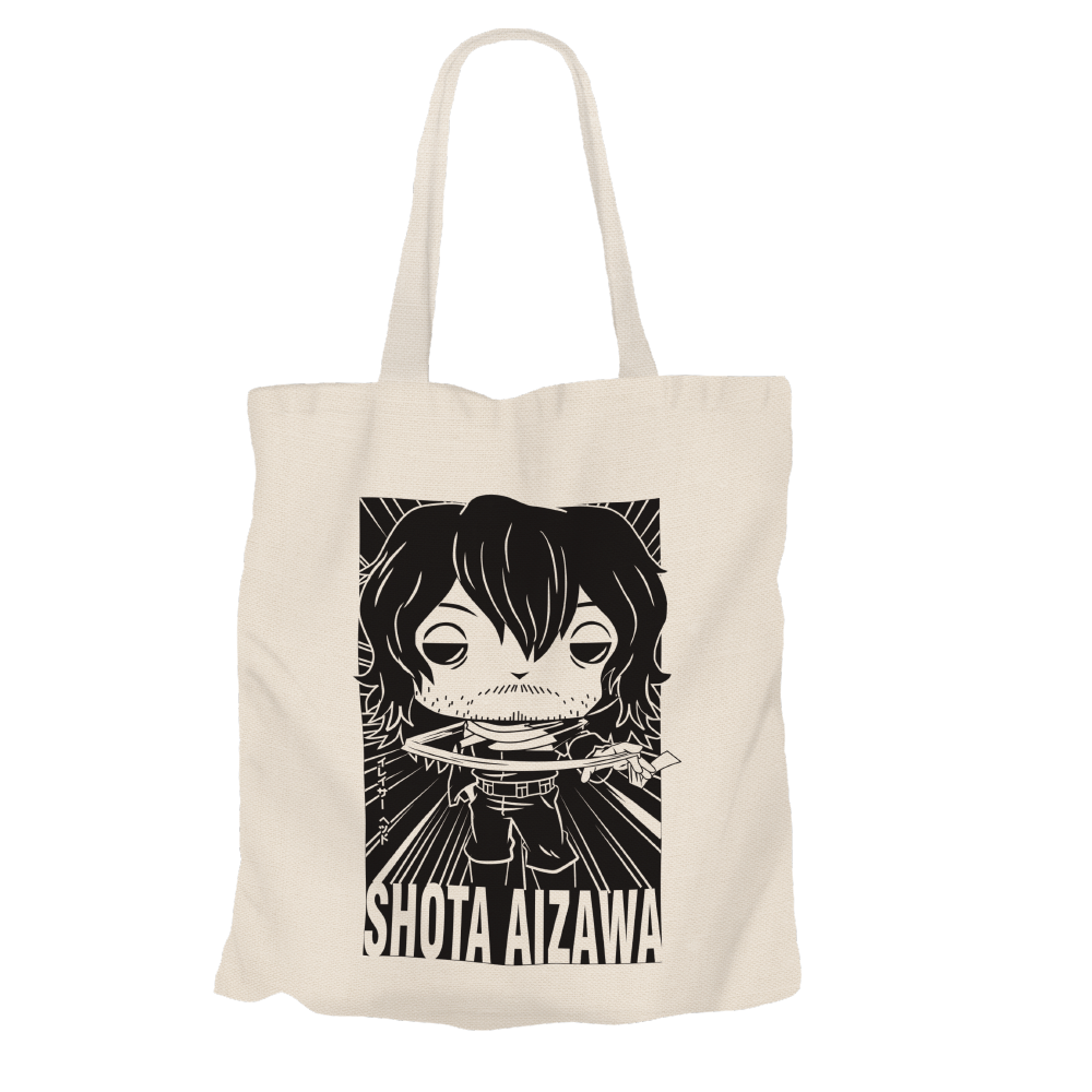 Shota Aizawa Beige Tote Bags by Funko | Milktee Custom