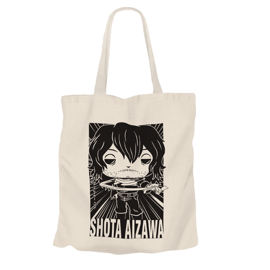 Shota Aizawa Beige Tote Bags by Funko | Milktee Custom