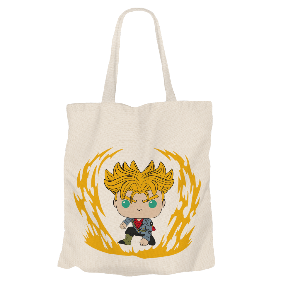 Super Saiyan Beige Tote Bags by Funko | Milktee Custom