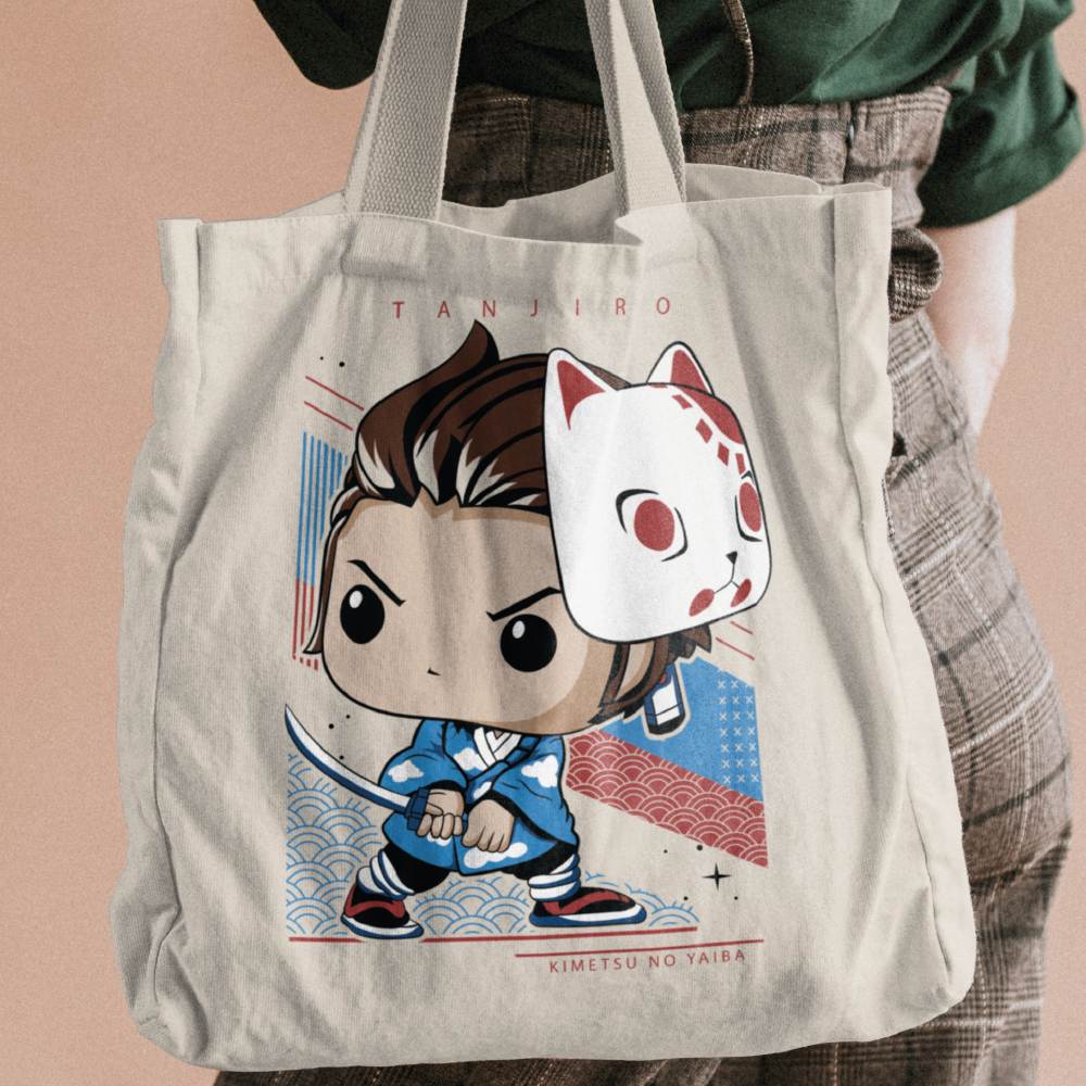 Tanjiro Kamado Tote Bags by Funko | Milktee Custom